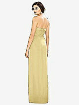 Alt View 2 Thumbnail - Pale Yellow Strapless Draped Chiffon Maxi Dress - Lila