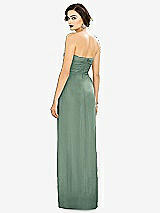 Alt View 2 Thumbnail - Seagrass Strapless Draped Chiffon Maxi Dress - Lila