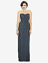 Alt View 1 Thumbnail - Silverstone Strapless Draped Chiffon Maxi Dress - Lila