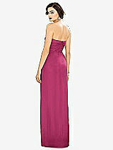 Alt View 2 Thumbnail - Tea Rose Strapless Draped Chiffon Maxi Dress - Lila