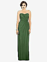 Alt View 1 Thumbnail - Vineyard Green Strapless Draped Chiffon Maxi Dress - Lila