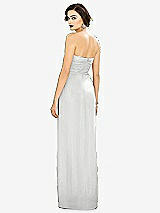 Alt View 2 Thumbnail - White Strapless Draped Chiffon Maxi Dress - Lila