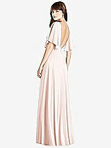 Front View Thumbnail - Blush Split Sleeve Backless Maxi Dress - Lila