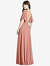 Front View Thumbnail - Desert Rose Split Sleeve Backless Maxi Dress - Lila