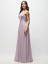 Alt View 6 Thumbnail - Lilac Dusk High Neck Halter Backless Maxi Dress