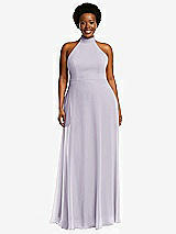 Front View Thumbnail - Moondance High Neck Halter Backless Maxi Dress