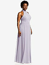 Side View Thumbnail - Moondance High Neck Halter Backless Maxi Dress