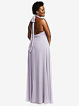 Rear View Thumbnail - Moondance High Neck Halter Backless Maxi Dress