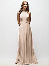 Alt View 5 Thumbnail - Topaz High Neck Halter Backless Maxi Dress