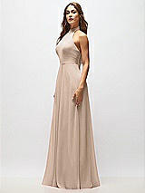 Alt View 6 Thumbnail - Topaz High Neck Halter Backless Maxi Dress