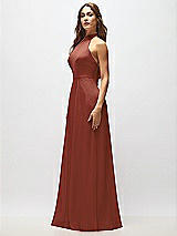 Alt View 6 Thumbnail - Auburn Moon High Neck Halter Backless Maxi Dress