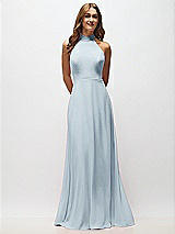 Alt View 5 Thumbnail - Mist High Neck Halter Backless Maxi Dress