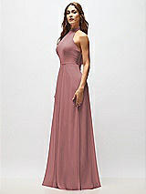Alt View 6 Thumbnail - Rosewood High Neck Halter Backless Maxi Dress