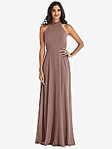 Alt View 1 Thumbnail - Sienna High Neck Halter Backless Maxi Dress