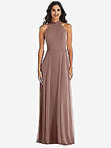 Alt View 2 Thumbnail - Sienna High Neck Halter Backless Maxi Dress