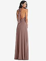 Alt View 4 Thumbnail - Sienna High Neck Halter Backless Maxi Dress