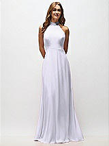 Alt View 5 Thumbnail - Silver Dove High Neck Halter Backless Maxi Dress