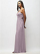 Alt View 2 Thumbnail - Lilac Dusk Tie-Back Cutout Maxi Dress with Front Slit
