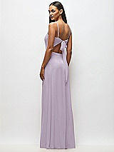 Alt View 3 Thumbnail - Lilac Haze Tie-Back Cutout Maxi Dress with Front Slit