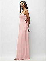 Alt View 2 Thumbnail - Rose Tie-Back Cutout Maxi Dress with Front Slit