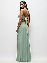 Alt View 3 Thumbnail - Seagrass Tie-Back Cutout Maxi Dress with Front Slit