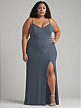 Alt View 1 Thumbnail - Silverstone Tie-Back Cutout Maxi Dress with Front Slit