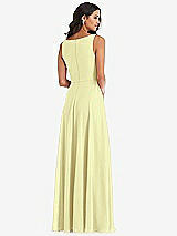 Alt View 5 Thumbnail - Butter Yellow Deep V-Neck Chiffon Maxi Dress