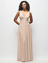 Alt View 6 Thumbnail - Topaz Deep V-Neck Chiffon Maxi Dress