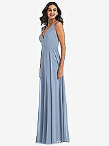 Alt View 4 Thumbnail - Cloudy Deep V-Neck Chiffon Maxi Dress