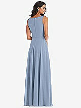 Alt View 5 Thumbnail - Cloudy Deep V-Neck Chiffon Maxi Dress