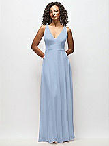 Alt View 6 Thumbnail - Cloudy Deep V-Neck Chiffon Maxi Dress