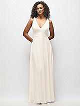 Alt View 6 Thumbnail - Oat Deep V-Neck Chiffon Maxi Dress
