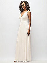 Alt View 7 Thumbnail - Oat Deep V-Neck Chiffon Maxi Dress