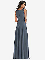 Alt View 5 Thumbnail - Silverstone Deep V-Neck Chiffon Maxi Dress