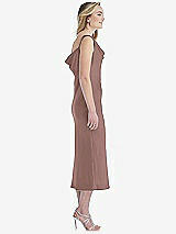 Side View Thumbnail - Sienna Asymmetrical One-Shoulder Cowl Midi Slip Dress