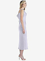 Side View Thumbnail - Silver Dove Asymmetrical One-Shoulder Cowl Midi Slip Dress