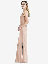 Side View Thumbnail - Cameo One-Shoulder Asymmetrical Maxi Slip Dress