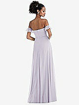 Rear View Thumbnail - Moondance Off-the-Shoulder Ruffle Cuff Sleeve Chiffon Maxi Dress