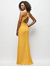 Alt View 3 Thumbnail - NYC Yellow Criss-Cross Cutout Back Maxi Dress with Front Slit