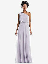 Front View Thumbnail - Moondance One-Shoulder Bow Blouson Bodice Maxi Dress