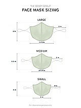 Alt View 1 Thumbnail - Mint Green Satin Twill Reusable Face Mask