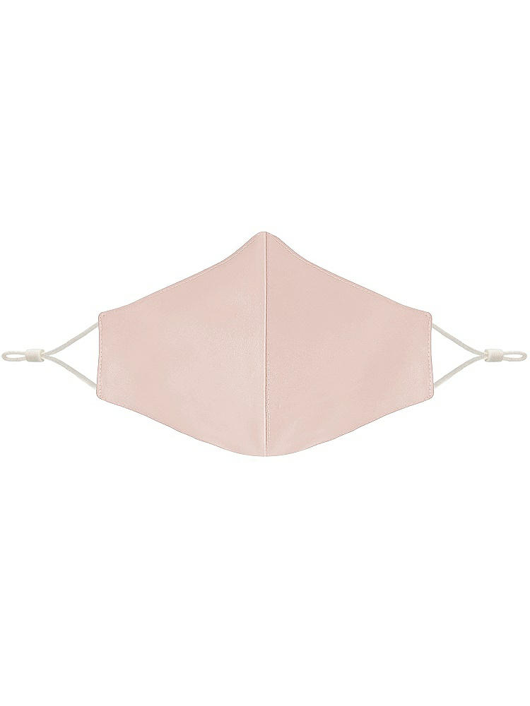 Front View - Blush Satin Twill Reusable Face Mask