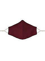 Front View Thumbnail - Cabernet Satin Twill Reusable Face Mask
