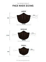Alt View 1 Thumbnail - Espresso Satin Twill Reusable Face Mask