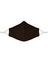 Front View Thumbnail - Espresso Satin Twill Reusable Face Mask
