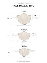 Alt View 1 Thumbnail - Ivory Satin Twill Reusable Face Mask