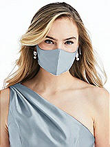 Alt View 2 Thumbnail - Mist Satin Twill Reusable Face Mask