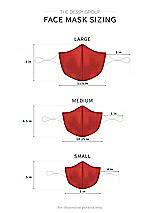 Alt View 1 Thumbnail - Poppy Red Satin Twill Reusable Face Mask