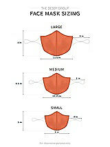 Alt View 1 Thumbnail - Portofino Orange Satin Twill Reusable Face Mask