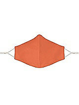 Front View Thumbnail - Portofino Orange Satin Twill Reusable Face Mask